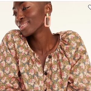 J Crew Made-in-Italy acetate rectangle earrings BB543